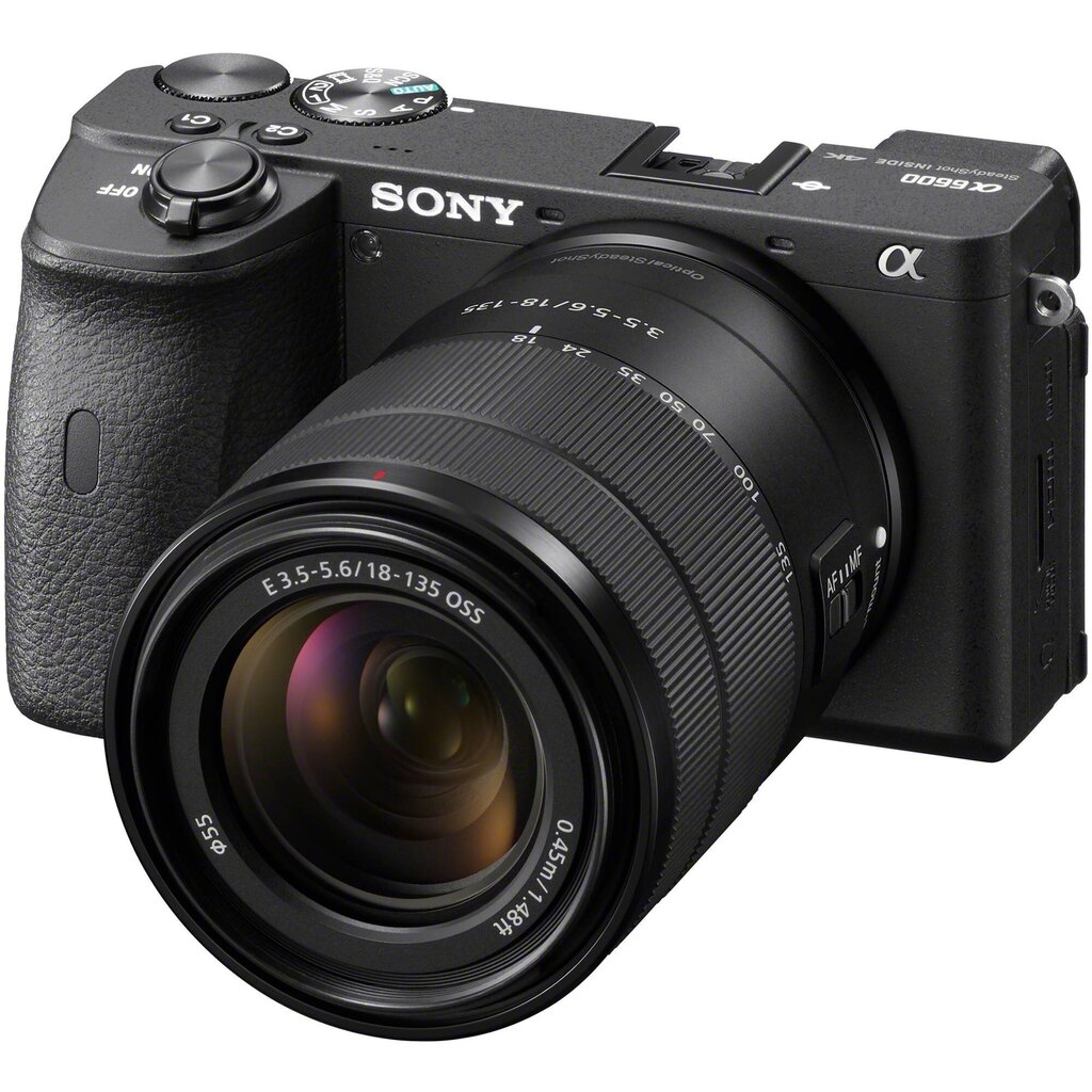 Poolkaader hübriidkaamera Sony A6600 + 18-135mm OSS (Black) hind ja info | Fotoaparaadid | hansapost.ee