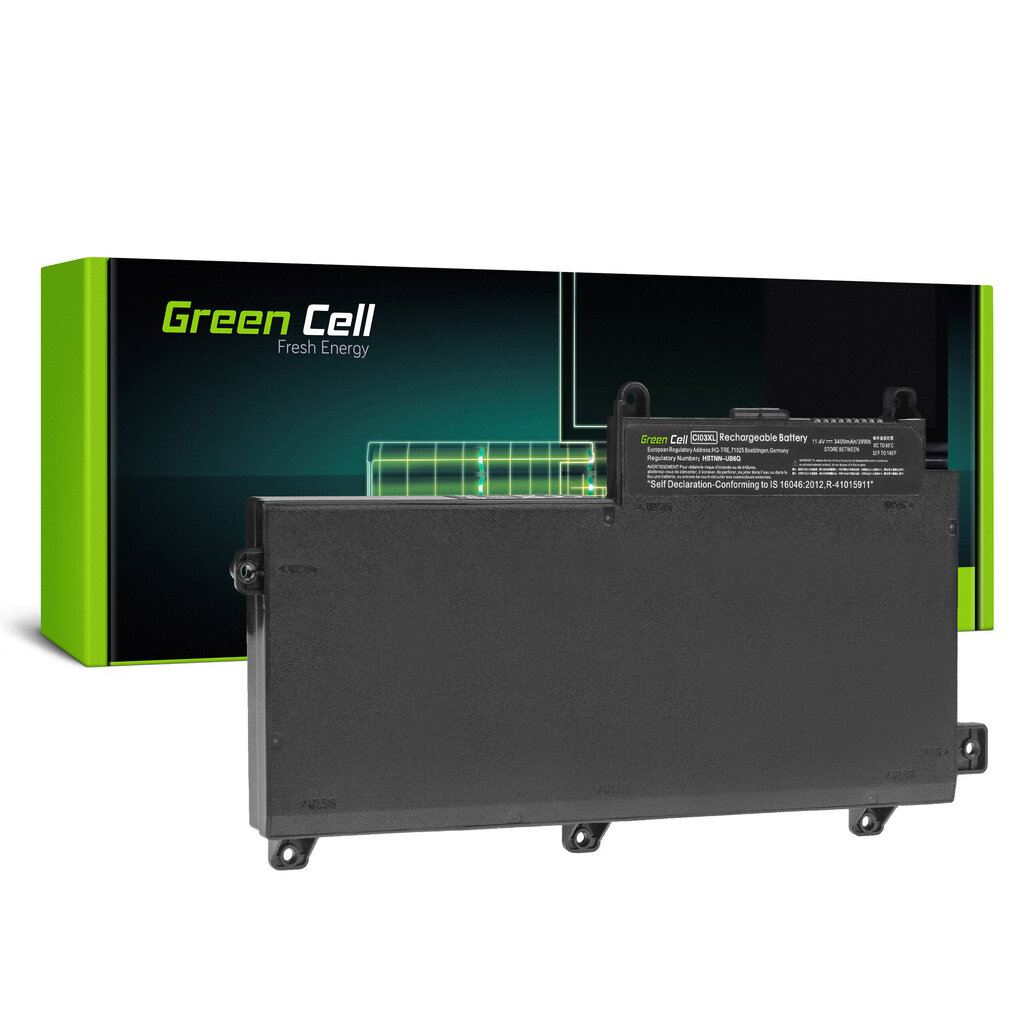 CI03XL aku, HP ProBook 640 G2 645 G2 650 G2 G3 655 G2, Green Cell HP184 hind ja info | Sülearvuti akud | hansapost.ee