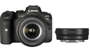 Canon EOS R6 + RF 24-105мм F4-7.1 IS STM + Mount Adapter EF-EOS R цена и информация | Фотоаппараты | hansapost.ee