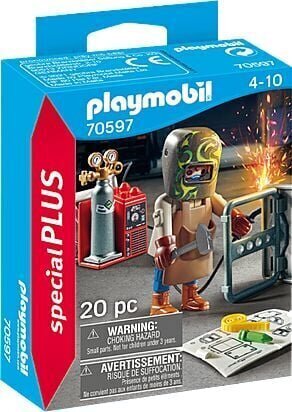 70597 Playmobil Klocki Keevitaja koos seadmetega цена и информация | Klotsid ja konstruktorid | hansapost.ee