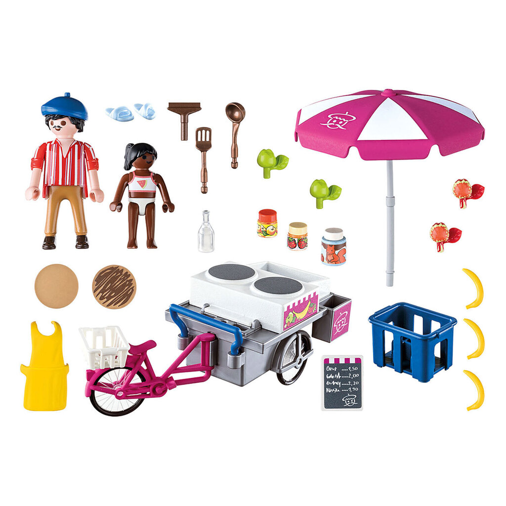 70614 PLAYMOBIL® Family Fun, Pannkoogivabrik ratastel цена и информация | Klotsid ja konstruktorid | hansapost.ee