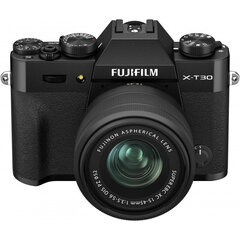 Fujifilm X-T30 II + 15-45mm Kit, черный цена и информация | Цифровые фотоаппараты | hansapost.ee