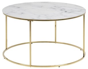 Kohvilaud Bolton-A1, valge/kuldne price and information | Coffee tables | hansapost.ee