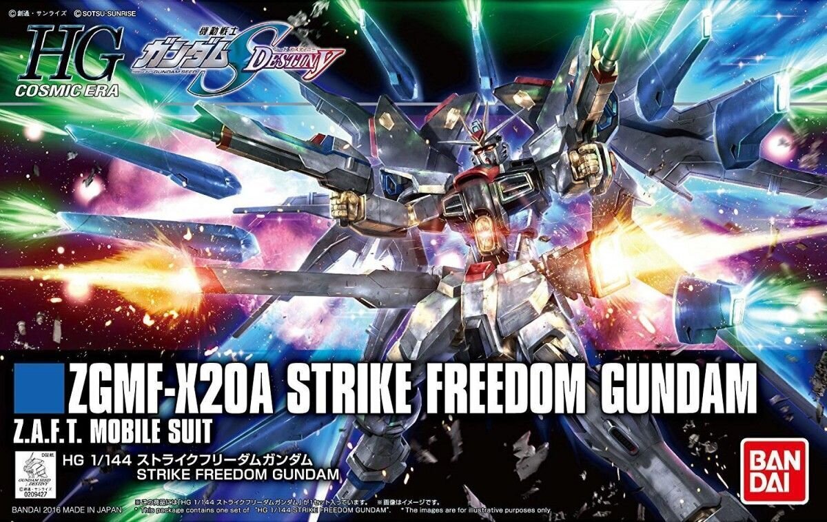 Bandai - HGCE Strike Freedom Gundam, 1/144, 55610 цена и информация | Klotsid ja konstruktorid | hansapost.ee