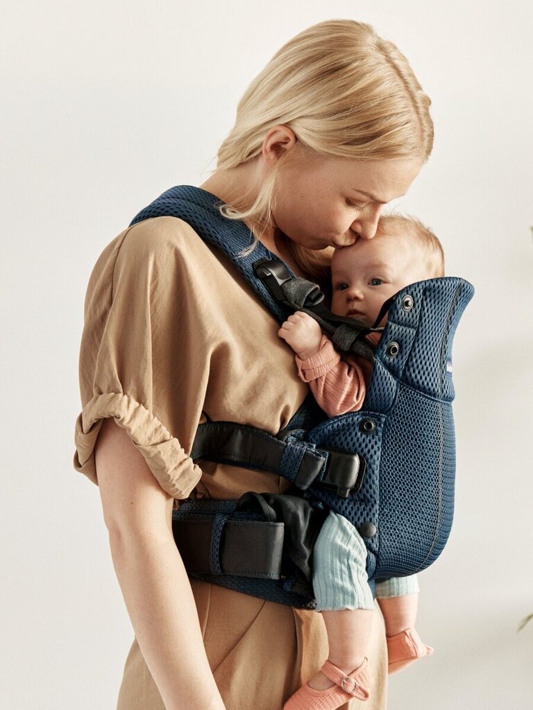 BABYBJORN kandekott HARMONY 3D Mesh, navy blue, 088008 цена и информация | Kõhukotid, kandekotid | hansapost.ee