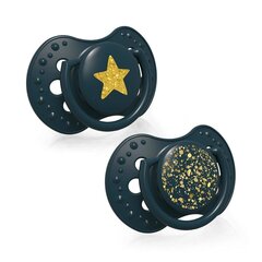 Силиконовая динамическая пустышка STARDUST, LOVI, 22/895green, 18мес+, 2 шт, green цена и информация | Пустышки | hansapost.ee