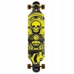 Rula Nils Extreme Longboard Skull, kollane цена и информация | Скейтборды | hansapost.ee