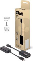 Club 3D CAC-1502 USB 3.1 Type-C Male VGA, 0.15 m hind ja info | Juhtmed ja kaablid | hansapost.ee