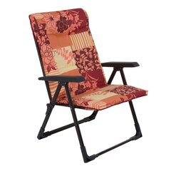 Kokkupandav tool Patio Bilbao XL, must/oranž цена и информация | Садовые стулья, кресла, пуфы | hansapost.ee