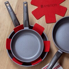 Набор сковородок Ambition Magnat Gray, 8 предметов цена и информация | Cковородки | hansapost.ee