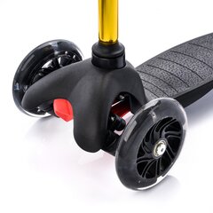 Трехколесный скутер Meteor Tucan LED, черно-желтый цена и информация | Самокаты | hansapost.ee