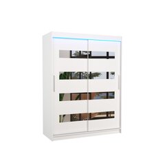 LED valgustusega kapp ADRK Furniture Baltic, valge hind ja info | Kapid | hansapost.ee