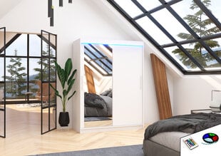 LED valgustusega kapp ADRK Furniture Bianco, valge цена и информация | Шкафчики | hansapost.ee