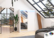 LED valgustusega kapp ADRK Furniture Bianco, valge hind ja info | Kapid | hansapost.ee