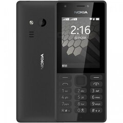 Nokia 216 DS, (LT,LV,EE), Must hind ja info | Nokia Mobiiltelefonid ja lisatarvikud | hansapost.ee