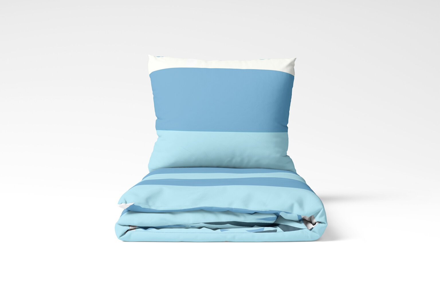 KOODI voodipesukomplekt Blocky, sinine, 220 x 210 cm + 2 x 50 x 60 cm hind ja info | Voodipesukomplektid | hansapost.ee