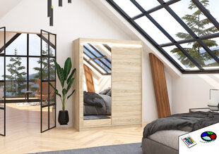 LED valgustusega kapp ADRK Furniture Bianco, tamme värvi цена и информация | Шкафчики | hansapost.ee