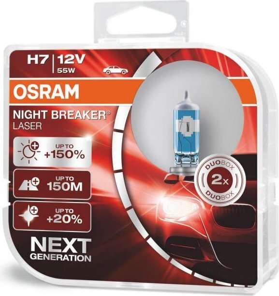 Autopirn Osram Night Breaker Laser H7 12V 55W hind ja info | Autopirnid | hansapost.ee