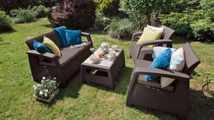 Aiadiivan Corfu Love Seat Max, pruun price and information | Garden chairs, balcony chairs | hansapost.ee