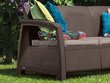 Aiadiivan Corfu Love Seat Max, pruun hind ja info | Aiatoolid, rõdutoolid | hansapost.ee