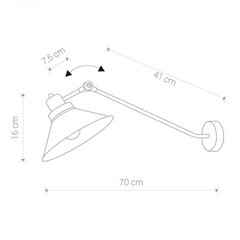 Nowodvorski Lighting seinavalgusti Techno 9145 hind ja info | Seinavalgustid | hansapost.ee