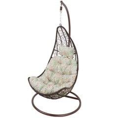 Подушка для подвесного стула Patio Trapez, зеленая/розовая цена и информация | Подушки, наволочки, чехлы | hansapost.ee
