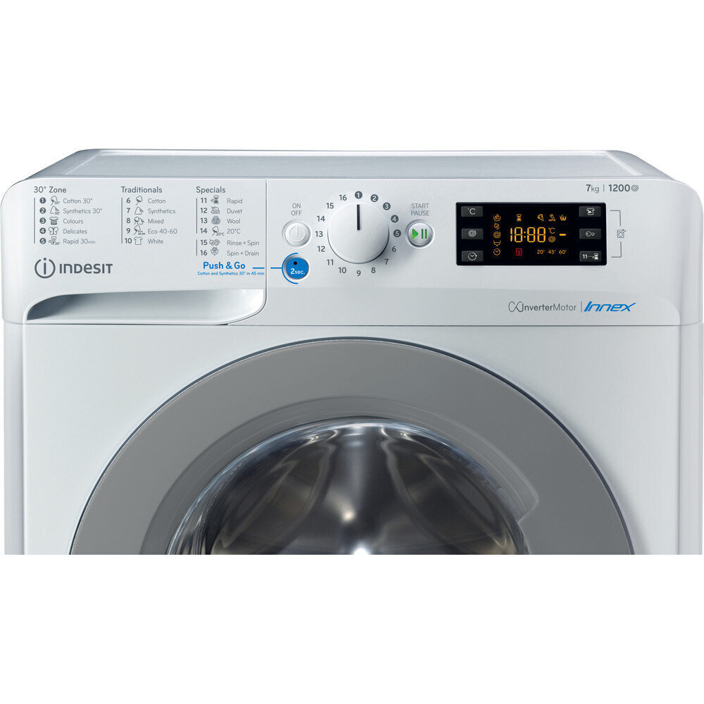 Indesit BWE71283XWSEE hind ja info | Pesumasinad | hansapost.ee