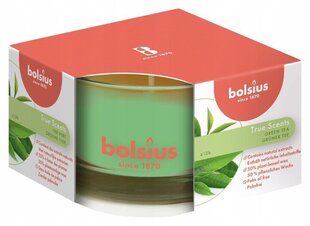 Bolsius lõhnaküünal True Scents, 5x8 cm, roheline tee hind ja info | Küünlad, küünlajalad | hansapost.ee