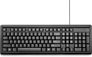 Проводная клавиатура Hewlett-Packard, черная цена и информация | Клавиатуры | hansapost.ee