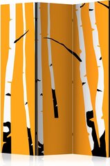 Ruumijaotur - Birches on the orange background [Room Dividers] hind ja info | Sirmid ja vaheseinad | hansapost.ee