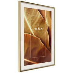 Poster - Banana Leaves with a Message (Sepia) hind ja info | Seinapildid | hansapost.ee