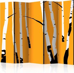 Ruumijaotur - Birches on the orange background II [Room Dividers] hind ja info | Sirmid ja vaheseinad | hansapost.ee