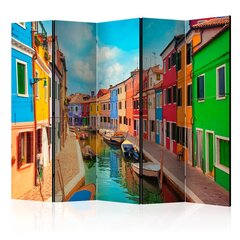 Ruumijaotur - Colorful Canal in Burano II [Room Dividers] hind ja info | Sirmid ja vaheseinad | hansapost.ee