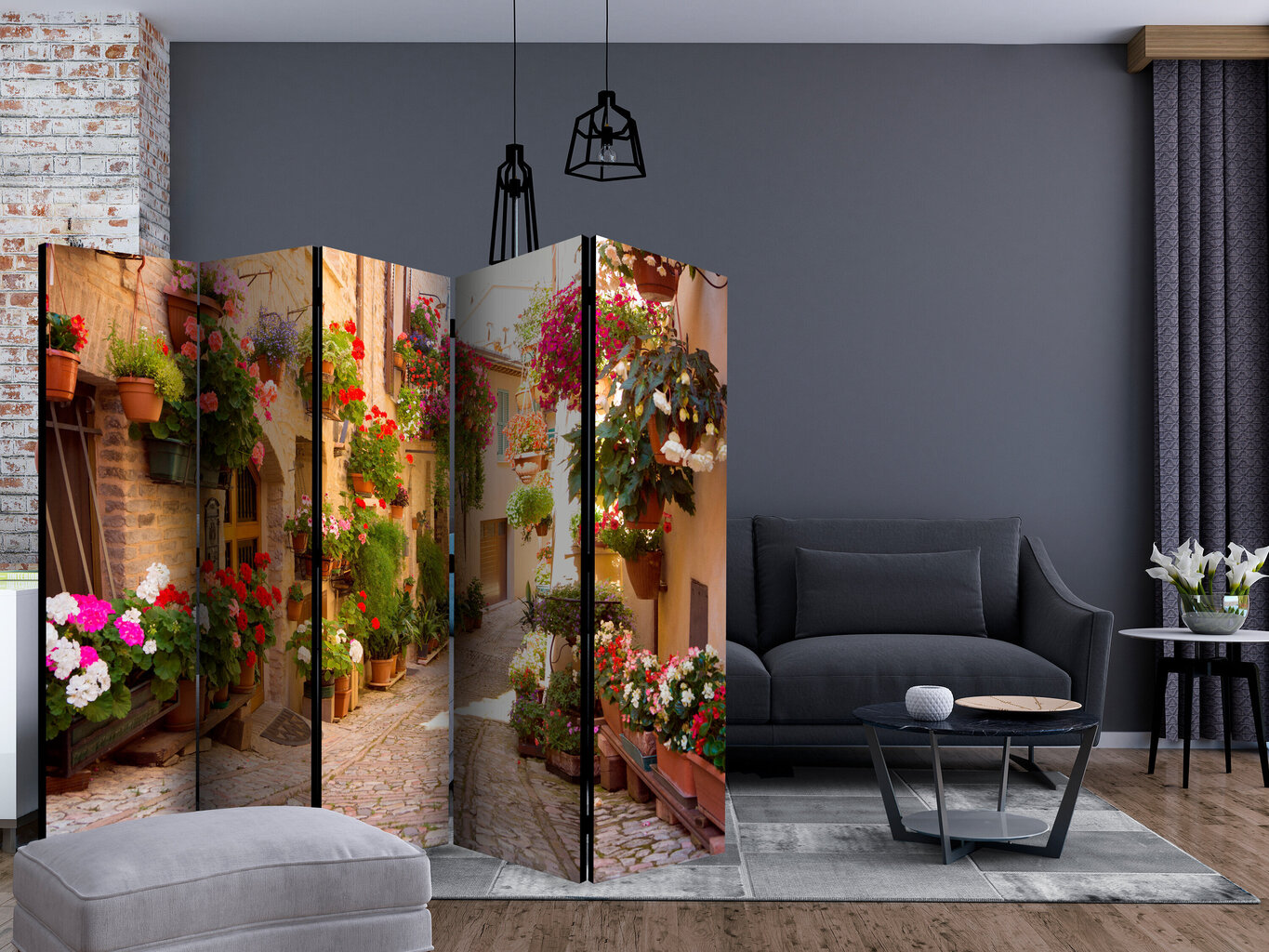 Ruumijaotur - The Alley in Spello (Italy) II [Room Dividers] цена и информация | Sirmid ja vaheseinad | hansapost.ee