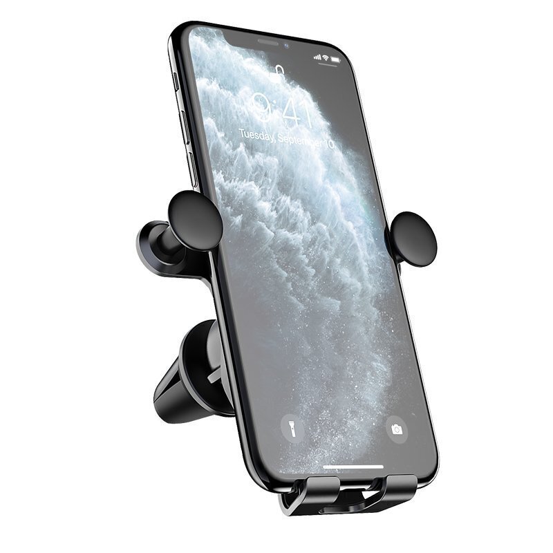 Telefonihoidik Wozinsky Horizontal / Vertical Gravity Car Mount, must (Wch-04) цена и информация | Telefonihoidjad | hansapost.ee