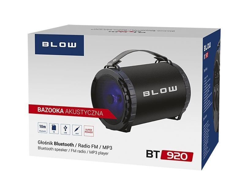 Blow BT920 Bazooka, must цена и информация | Kõlarid | hansapost.ee