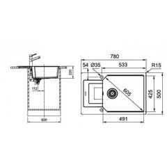 Раковина Franke UBG 611-78XL 114.0593.141 цена и информация | Раковины на кухню | hansapost.ee