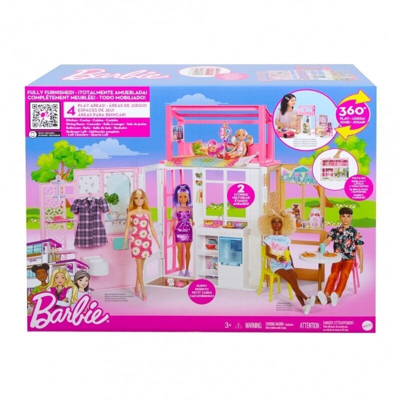 Kokkupandav Barbie maja, HCD47 hind ja info | Mänguasjad tüdrukutele | hansapost.ee
