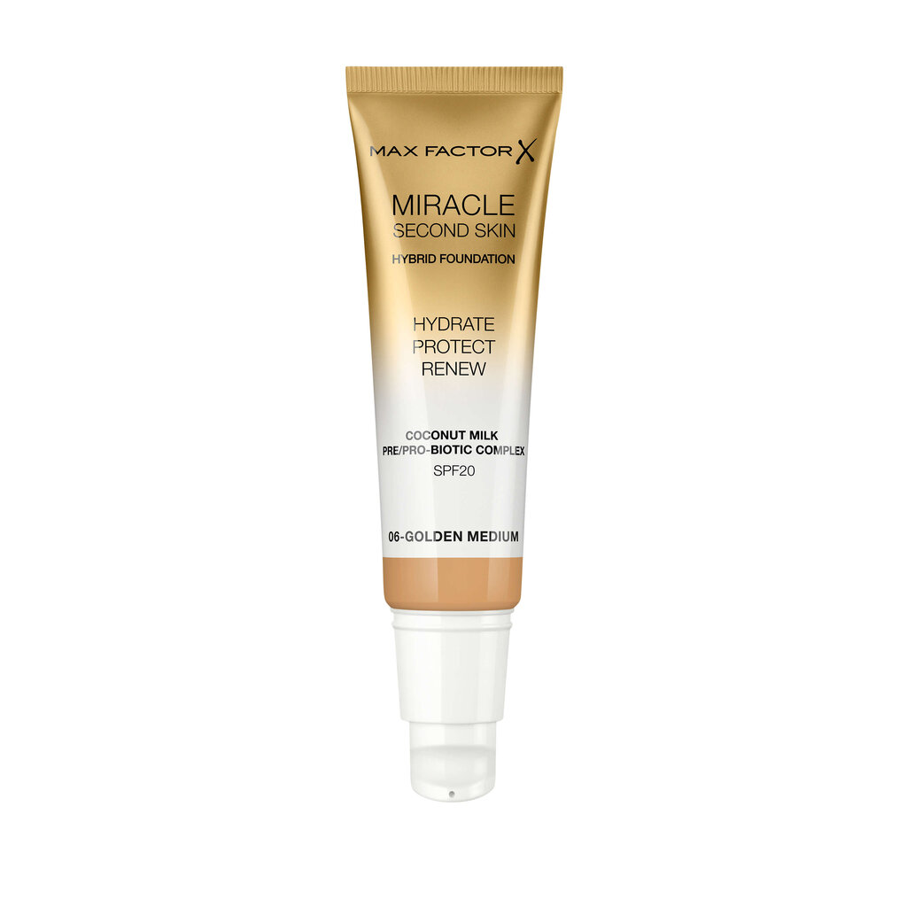 Max Factor Miracle Second Skin jumestustoode 30 ml, 05 Medium, 06 Golden Medium hind ja info | Jumestuskreemid ja puudrid | hansapost.ee