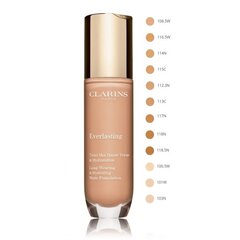 Clarins Everlasting Long-Wearing & Hydrating Matte Foundation - Long-lasting moisturizing makeup with a matte effect 30 ml 112.5W #D0A97A цена и информация | Clarins Духи, косметика | hansapost.ee