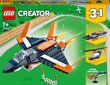 31126 LEGO® Creator Ülehelikiirusega lennuk цена и информация | Klotsid ja konstruktorid | hansapost.ee
