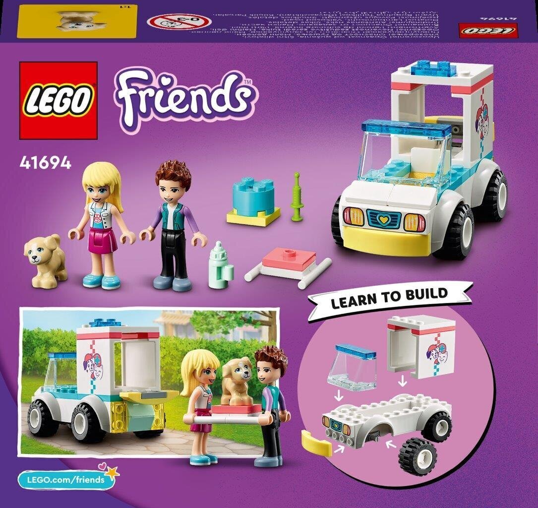 41694 LEGO® Friends Loomakliiniku auto цена и информация | Klotsid ja konstruktorid | hansapost.ee