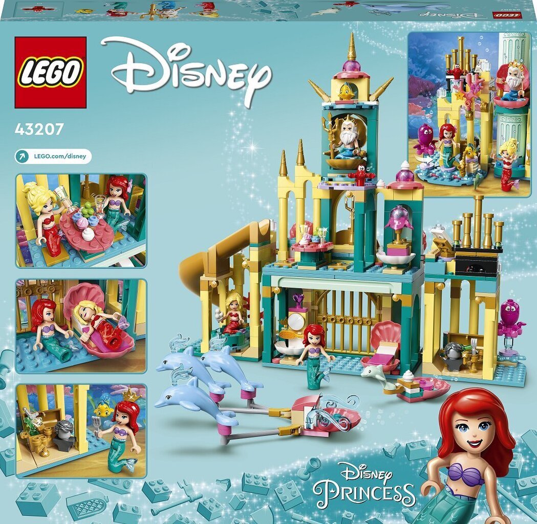 43207 LEGO® | Disney Princess Arieli veealune palee hind ja info | Klotsid ja konstruktorid | hansapost.ee