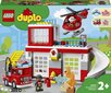 10970 LEGO® DUPLO Town Tuletõrjedepoo ja helikopter цена и информация | Klotsid ja konstruktorid | hansapost.ee