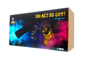 iBox IZGSET1 цена и информация | Клавиатура с игровой мышью 3GO COMBODRILEW2 USB ES | hansapost.ee