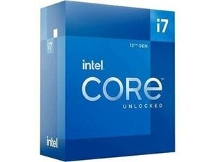 CPU|INTEL|Desktop|Core i7|i7-12700K|Alder Lake|3600 MHz|Cores 12|25MB|Socket LGA1700|125 Watts|GPU UHD 770|BOX|BX8071512700KSRL4N hind ja info | Intel Arvuti komponendid | hansapost.ee