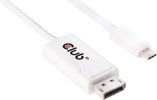 Club 3D USB 3.1 C to DP 1.2 UHD Male/Male, 1.2 m hind ja info | Juhtmed ja kaablid | hansapost.ee