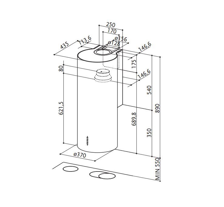 Faber Cylindra Gloss PLUS hind ja info | Õhupuhastid | hansapost.ee