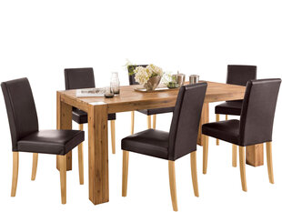 Комплект мебели Notio Living Aisha 180/Liva, светло-коричневый/темно-коричневый цена и информация | Комплекты мебели для столовой | hansapost.ee