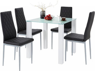 Комплект для столовой Notio Living Nara/Barak, черный цена и информация | Комплекты мебели для столовой | hansapost.ee